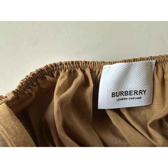 Burberry Delilah Women’s Toupe Brown Check Dress 4 US (38 Euro) 8099412 NWT $820 - Picture 10 of 14